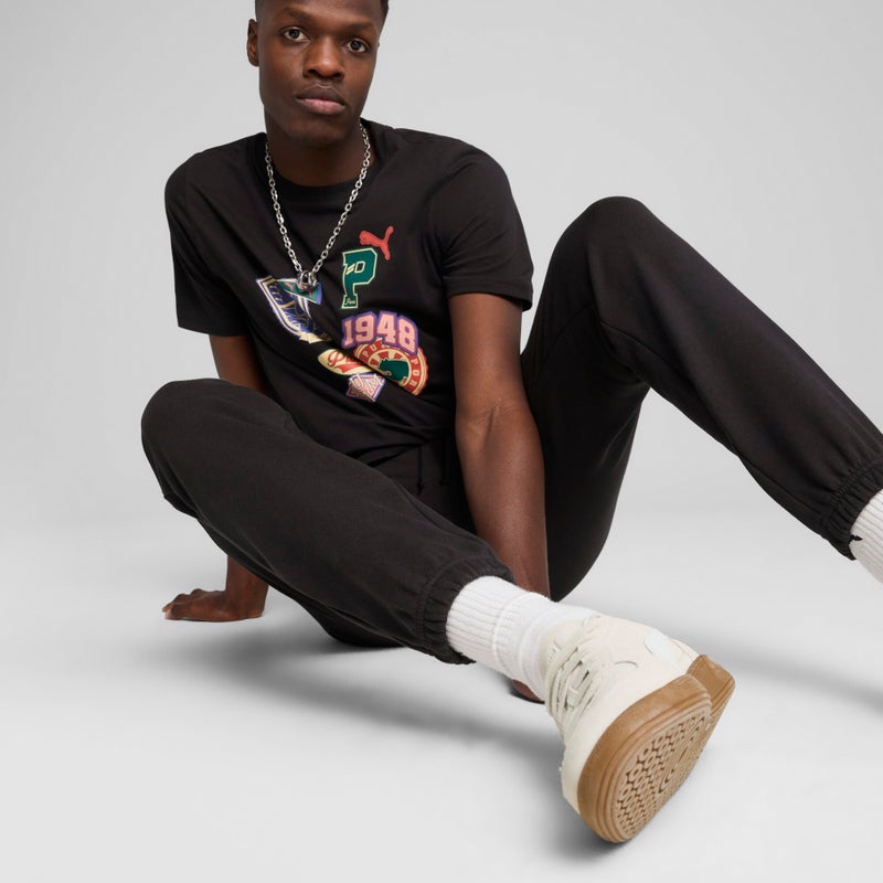 PUMA SPORTS LEGACY Graphic Mens Black Sweatpants - Image 5